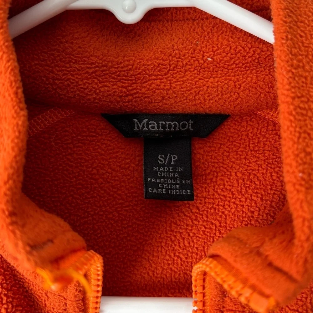 Marmot orange fleece